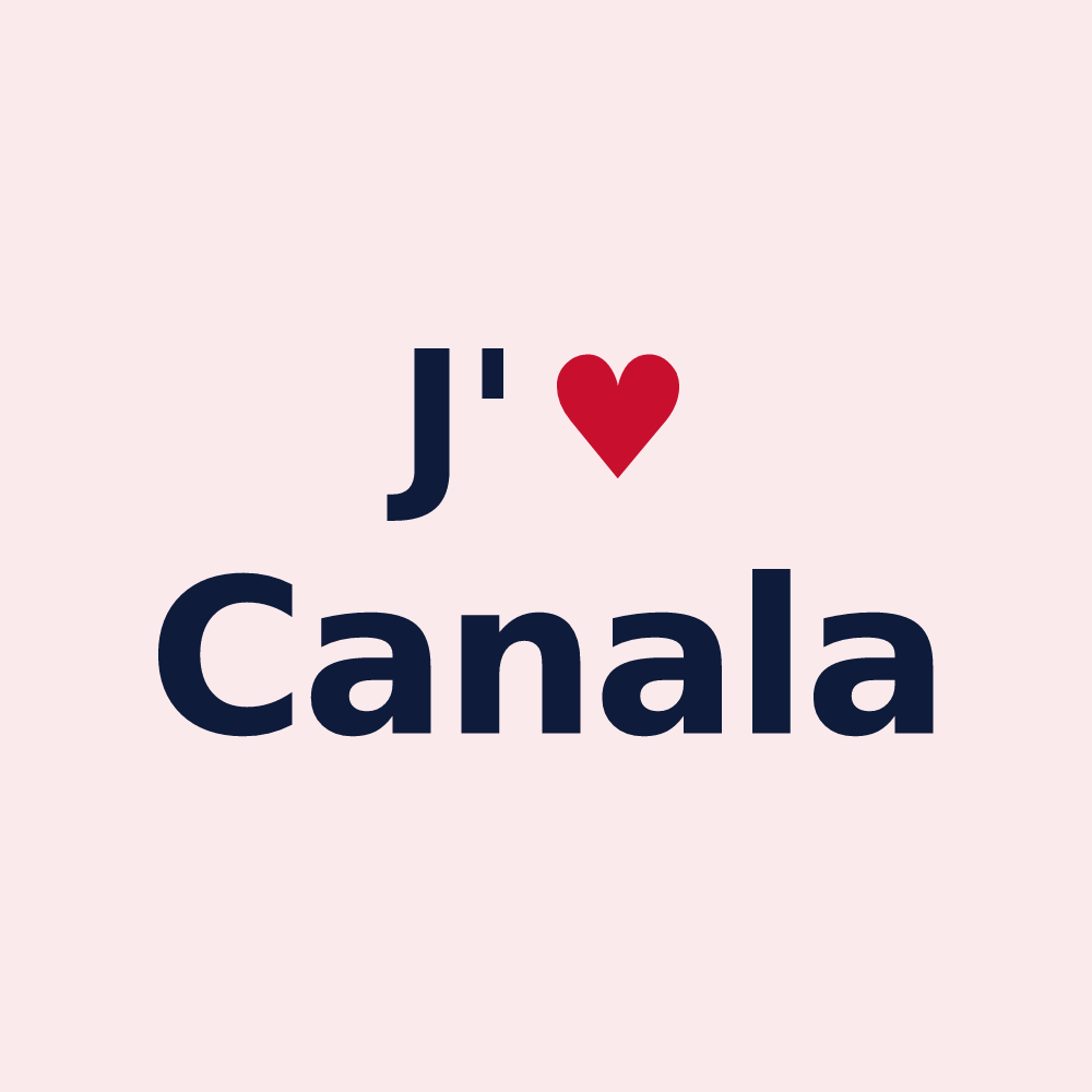 Magnet personnalisé Canala — design J'aime Canala