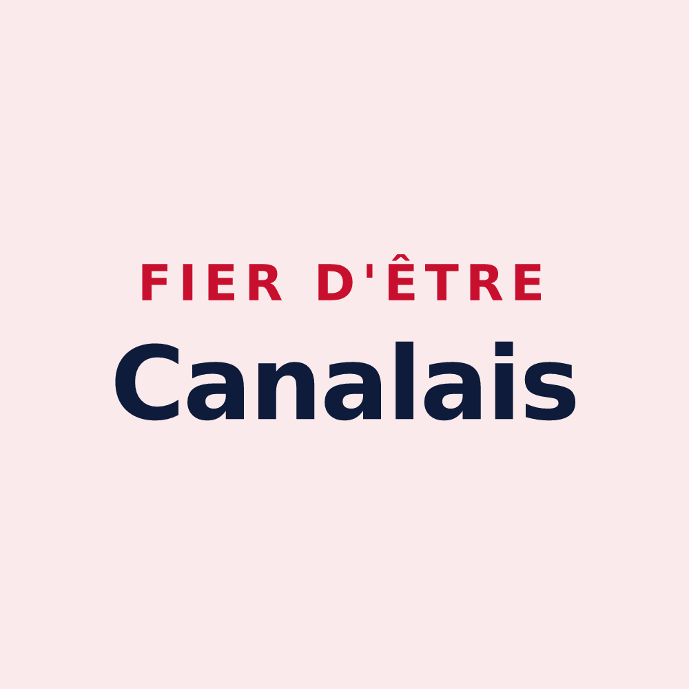 Magnet « Fier d'être Canalais » — design pour Canals