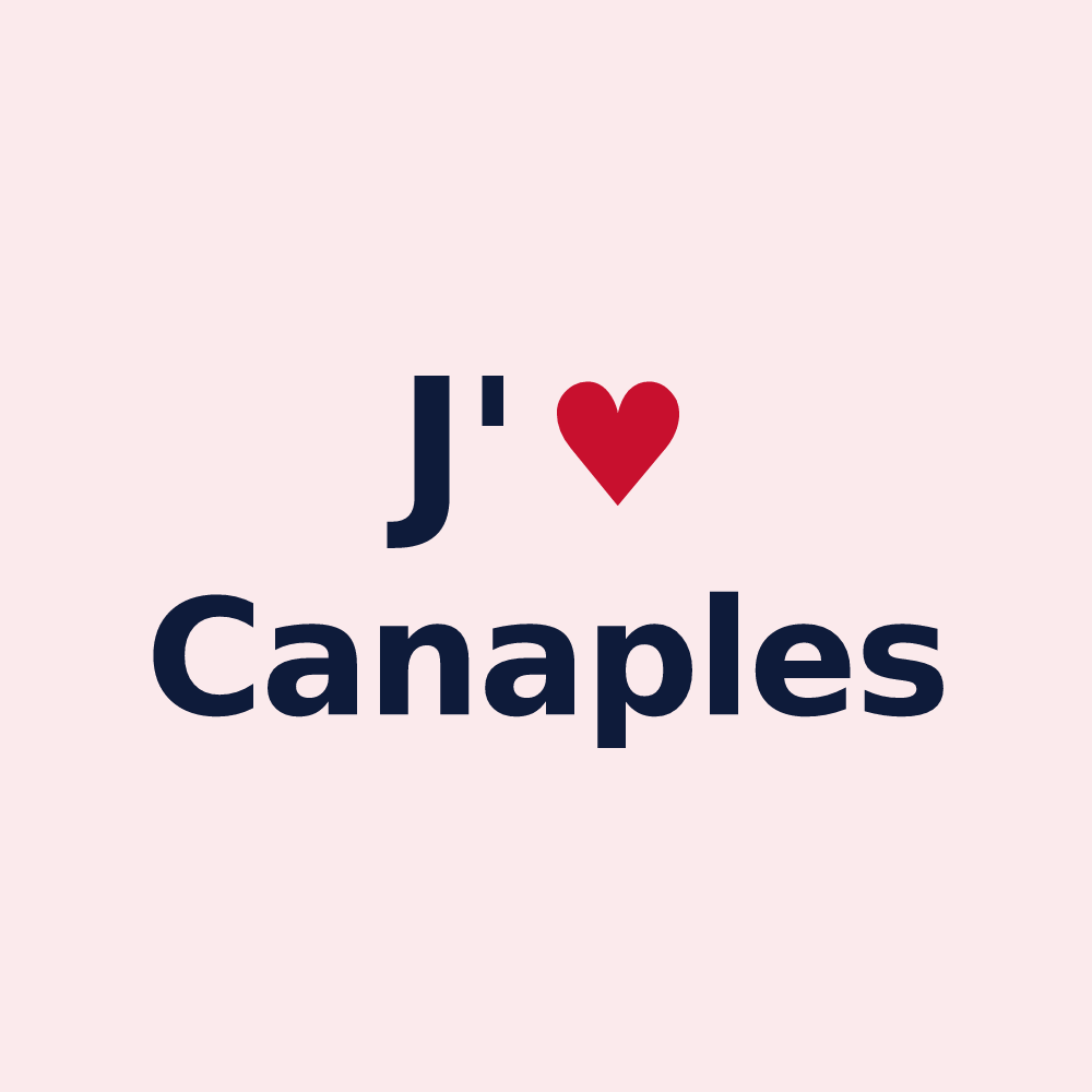 Magnet personnalisé Canaples — design J'aime Canaples