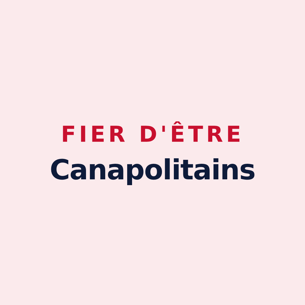 Magnet « Fier d'être Canapolitains » — design pour Canaples