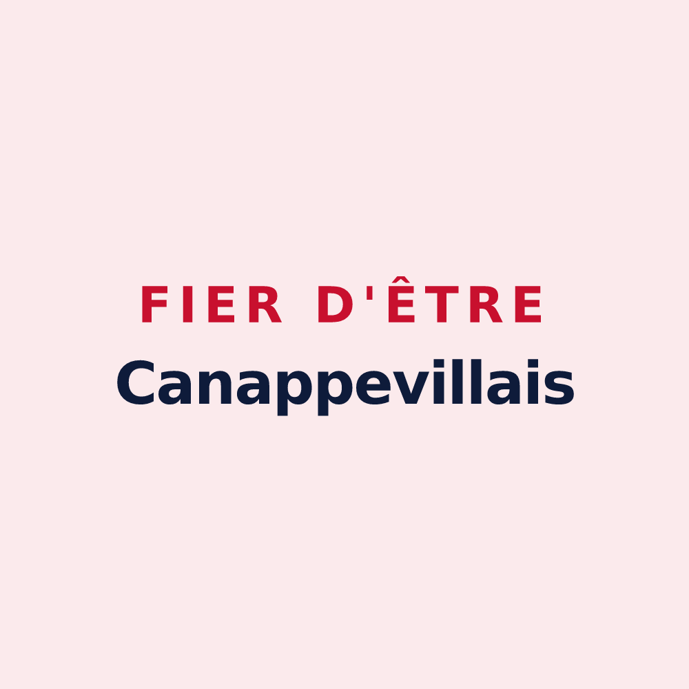 Magnet « Fier d'être Canappevillais » — design pour Canappeville