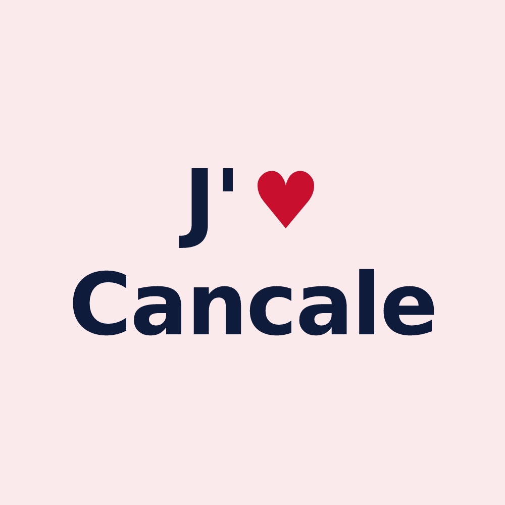 Magnet personnalisé Cancale — design J'aime Cancale