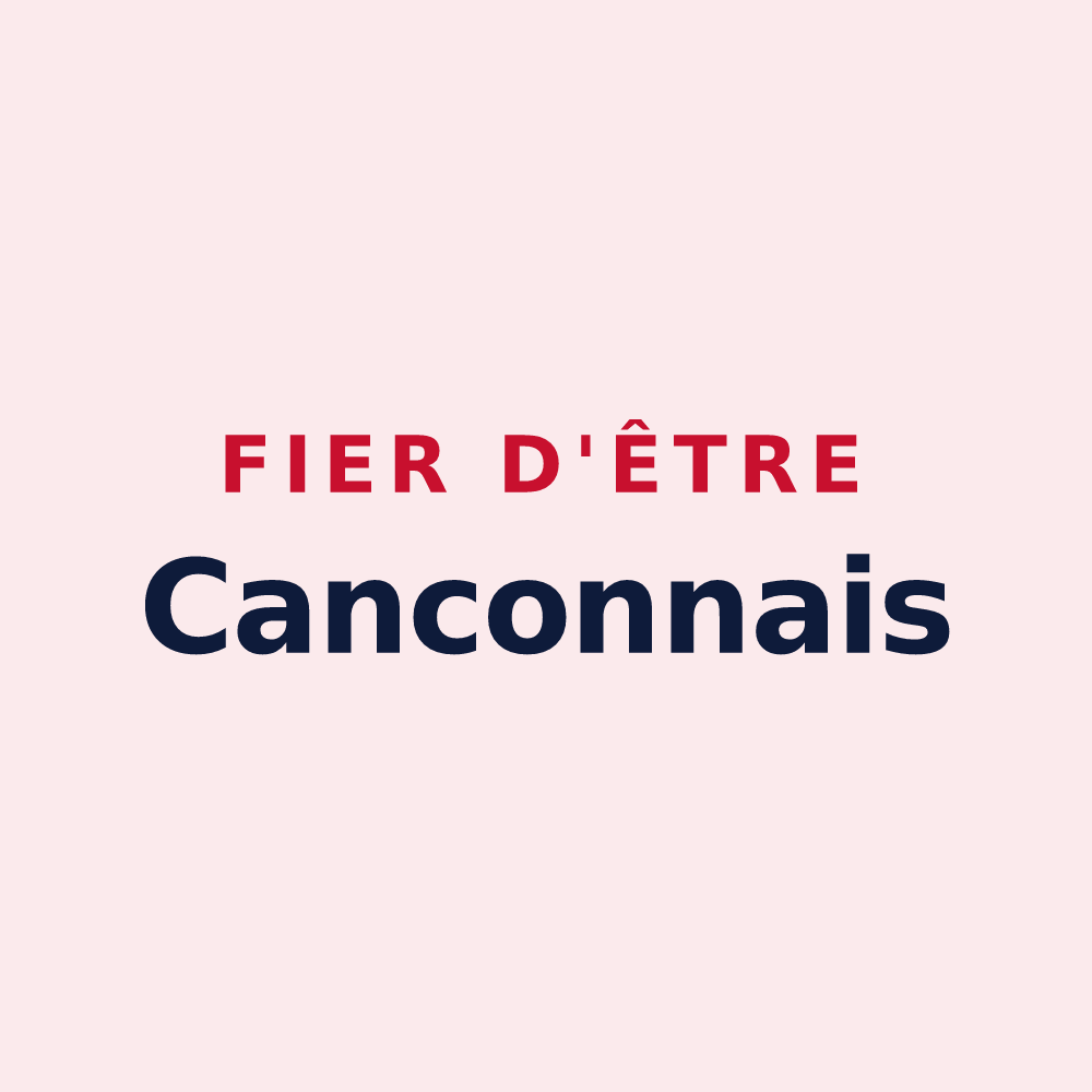 Magnet « Fier d'être Canconnais » — design pour Cancon