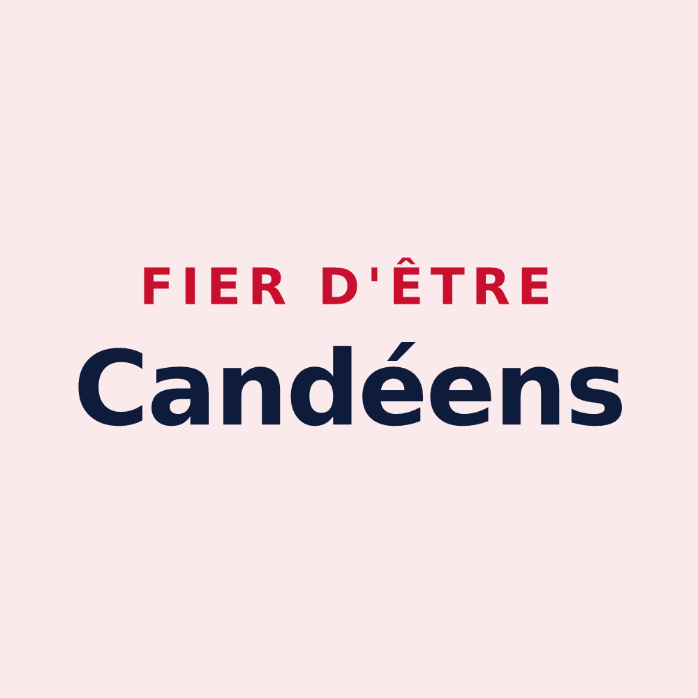 Magnet « Fier d'être Candéens » — design pour Candé-sur-Beuvron