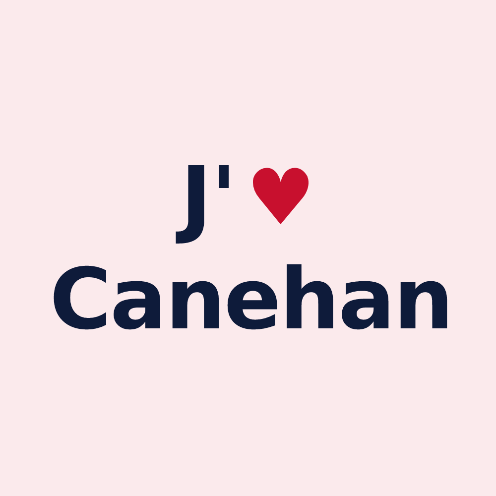 Magnet personnalisé Canehan — design J'aime Canehan