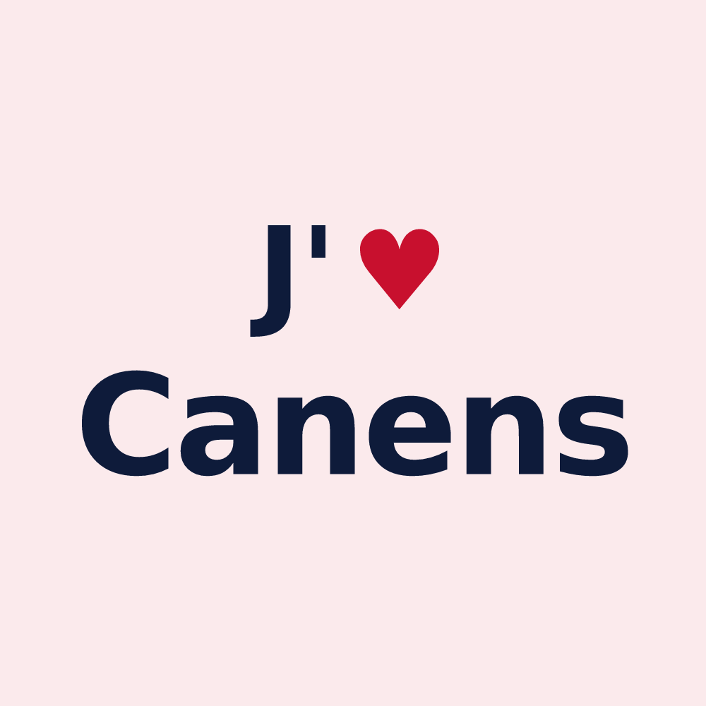 Magnet personnalisé Canens — design J'aime Canens