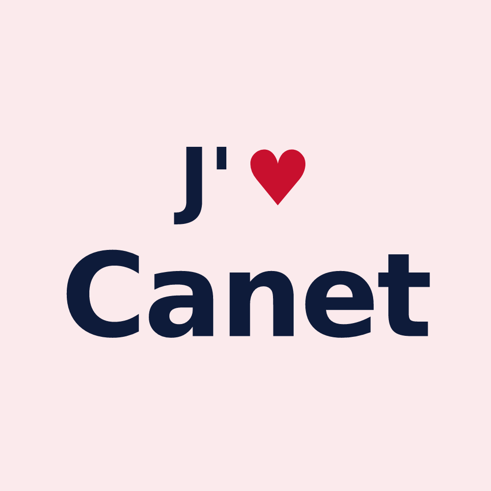Magnet personnalisé Canet — design J'aime Canet