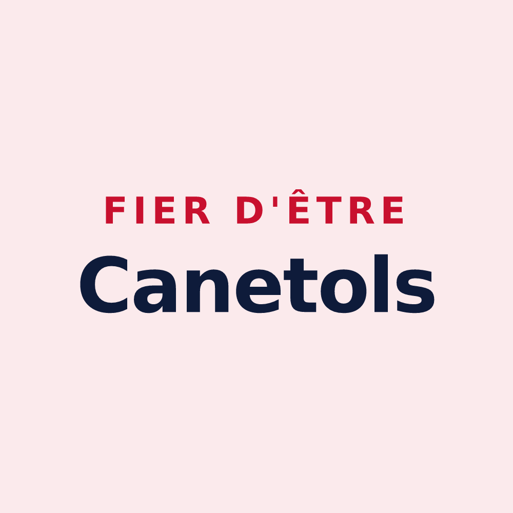 Magnet « Fier d'être Canetols » — design pour Canet-de-Salars