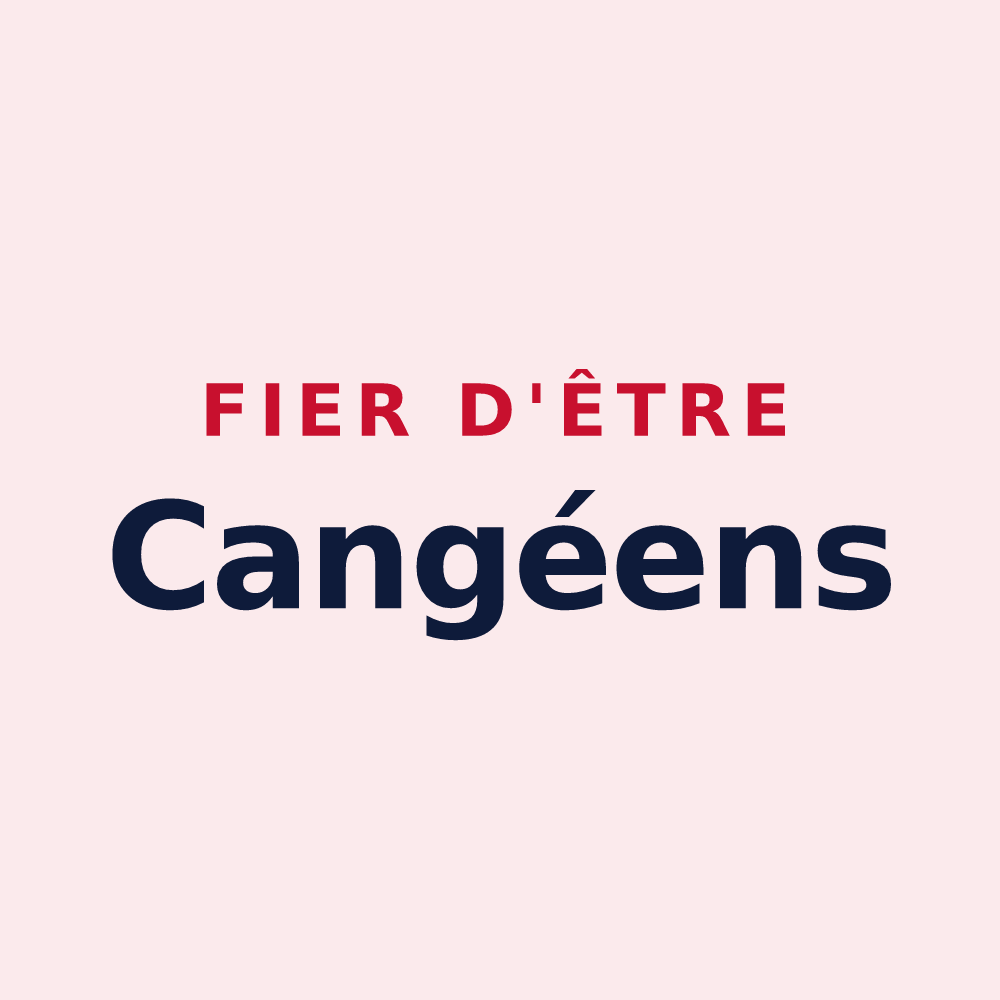 Magnet « Fier d'être Cangéens » — design pour Cangey
