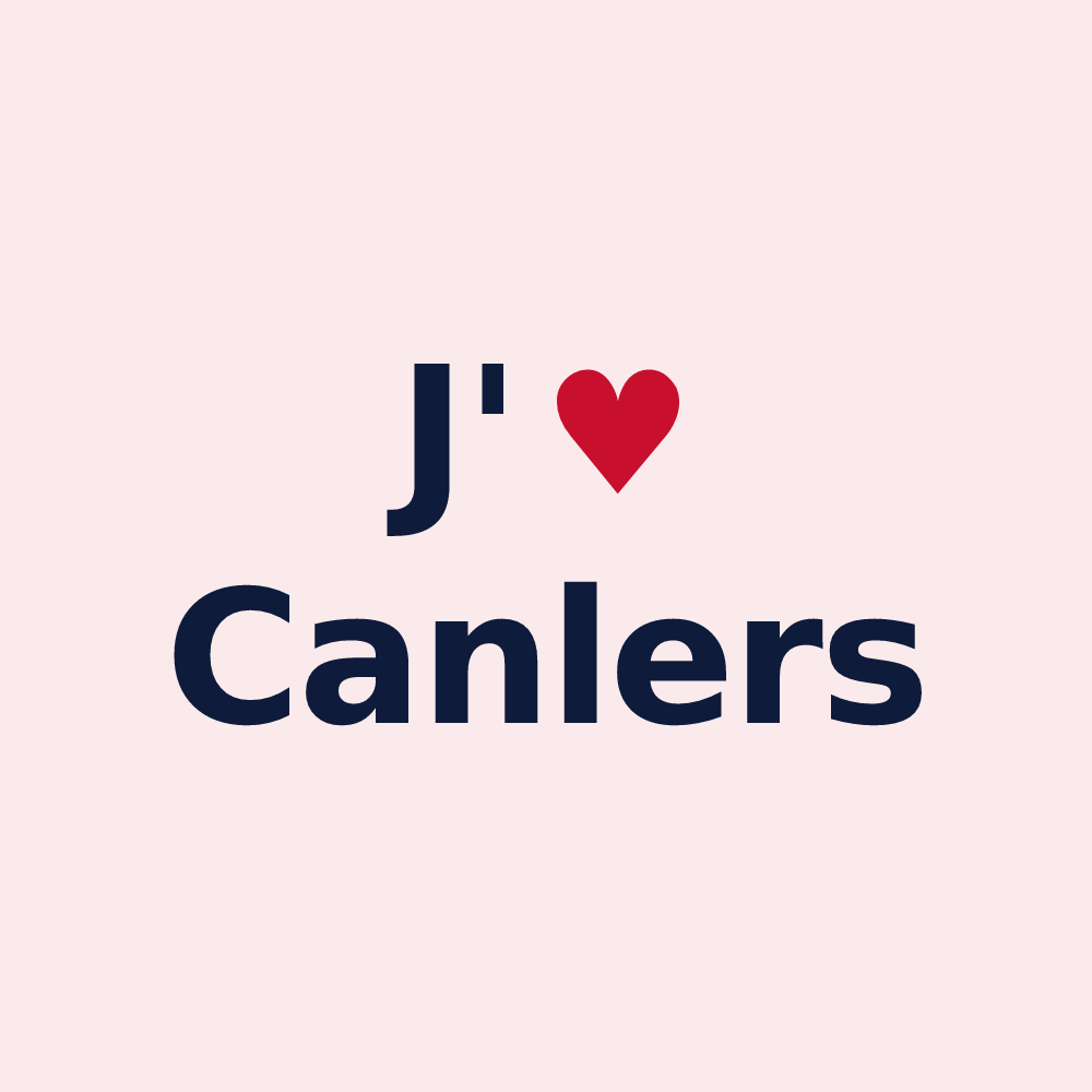 Magnet personnalisé Canlers — design J'aime Canlers