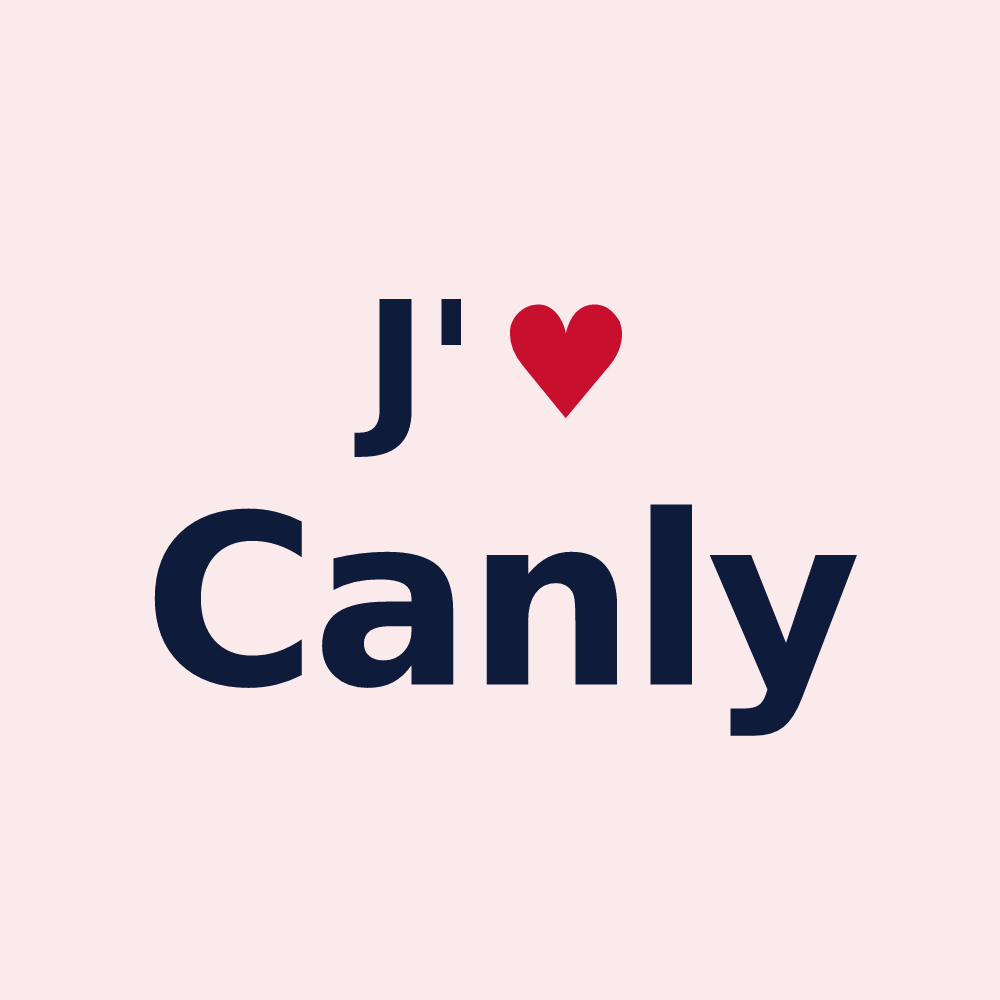 Magnet personnalisé Canly — design J'aime Canly