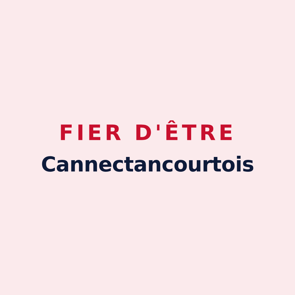 Magnet « Fier d'être Cannectancourtois » — design pour Cannectancourt