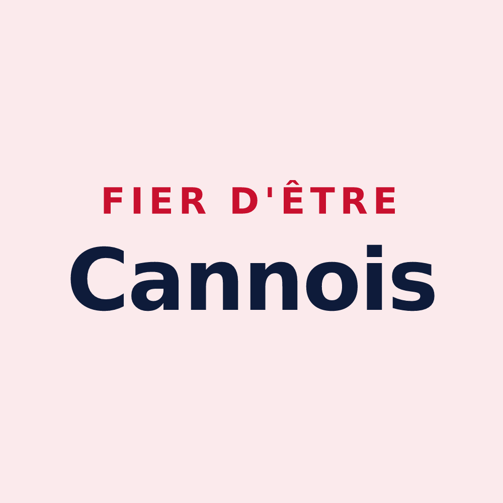 Magnet « Fier d'être Cannois » — design pour Cannes