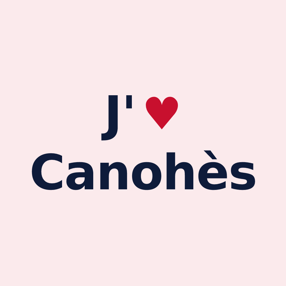Magnet personnalisé Canohès — design J'aime Canohès