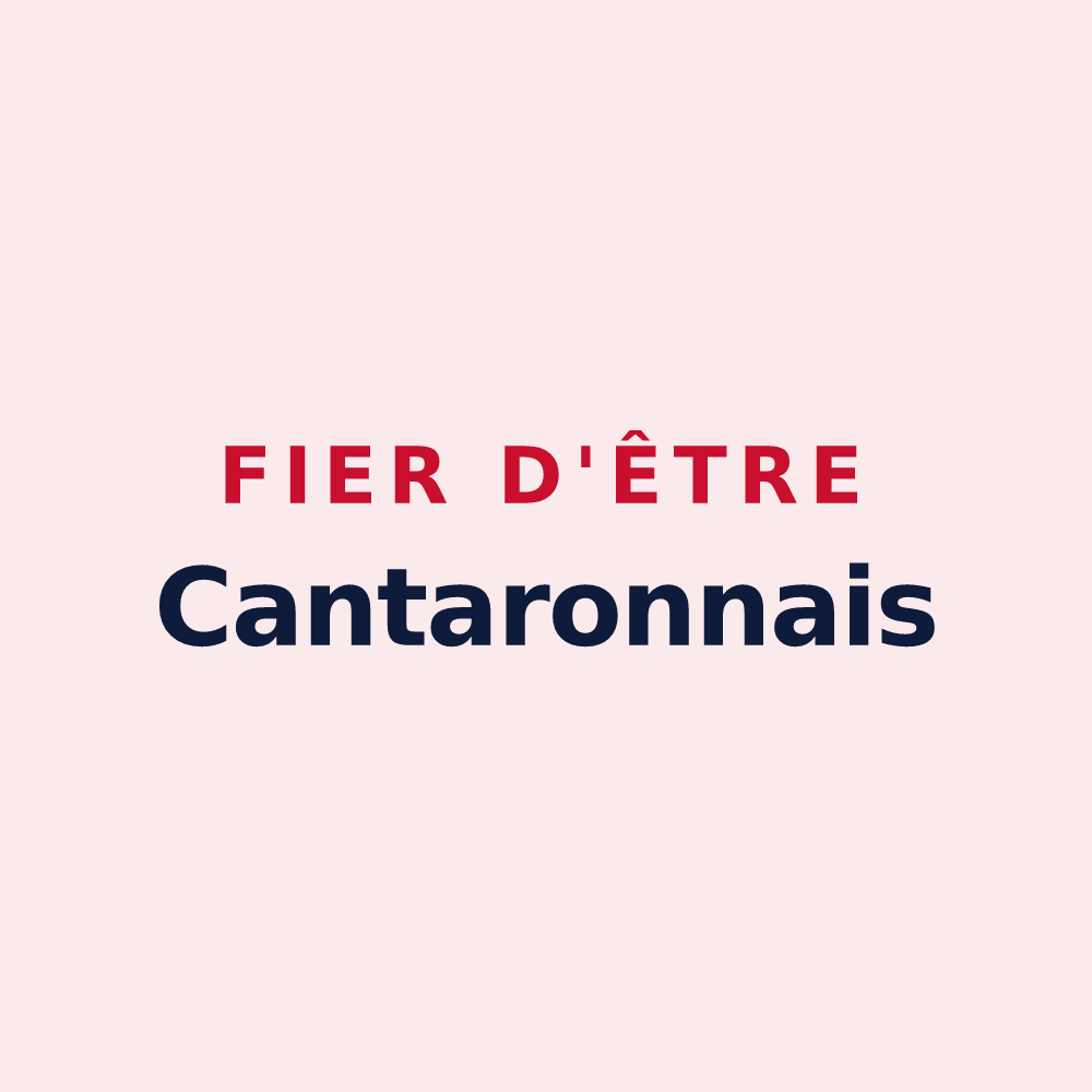 Magnet « Fier d'être Cantaronnais » — design pour Cantaron
