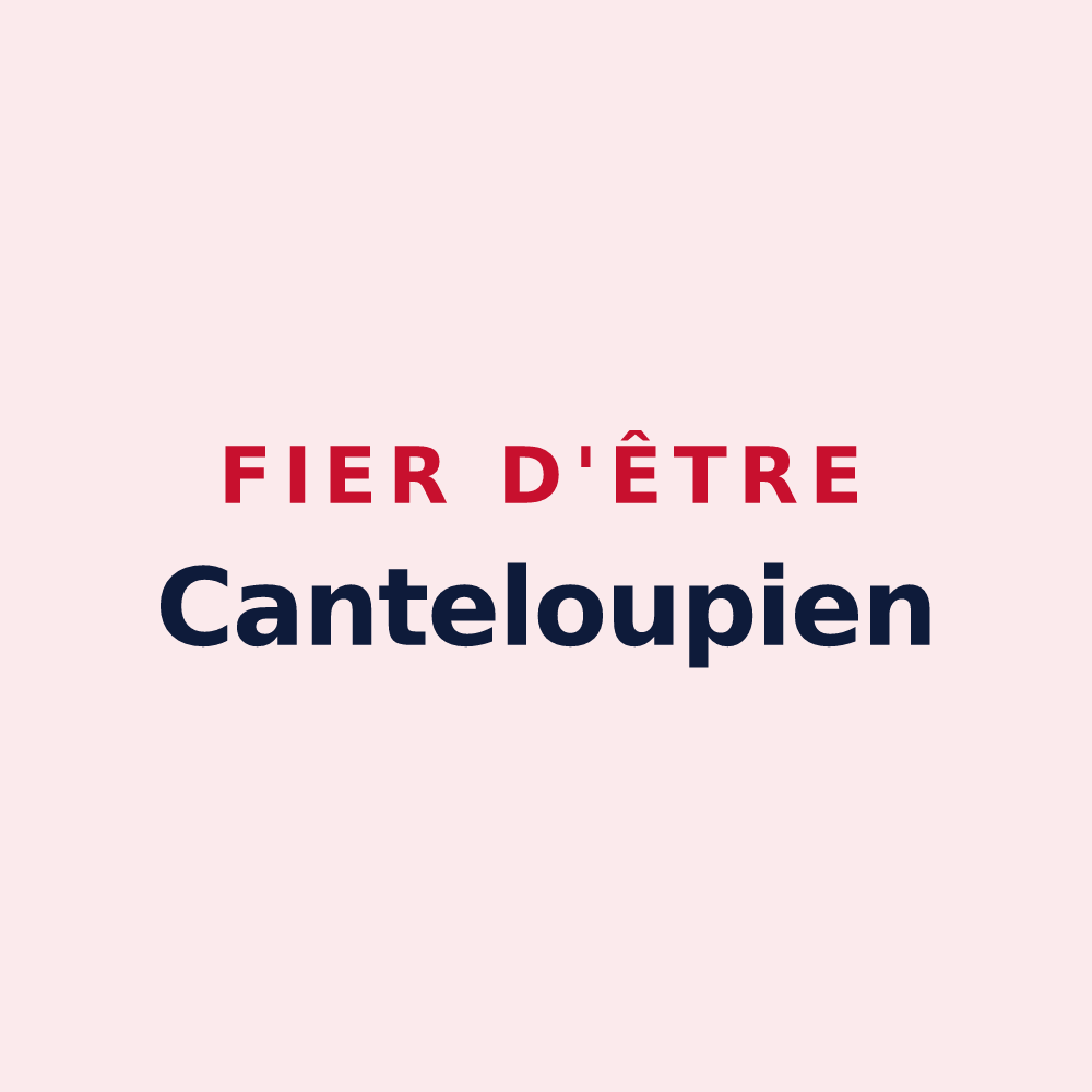 Magnet « Fier d'être Canteloupien » — design pour Canteloup