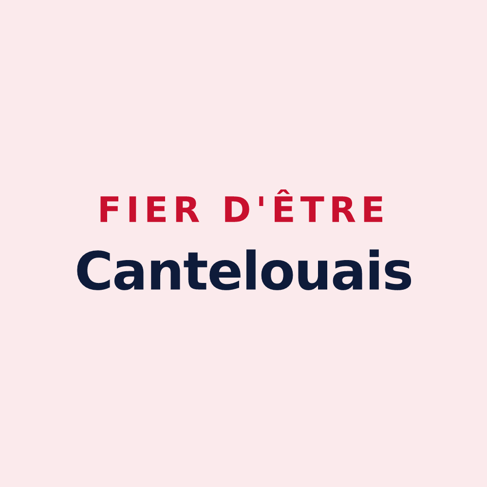 Magnet « Fier d'être Cantelouais » — design pour Canteloup