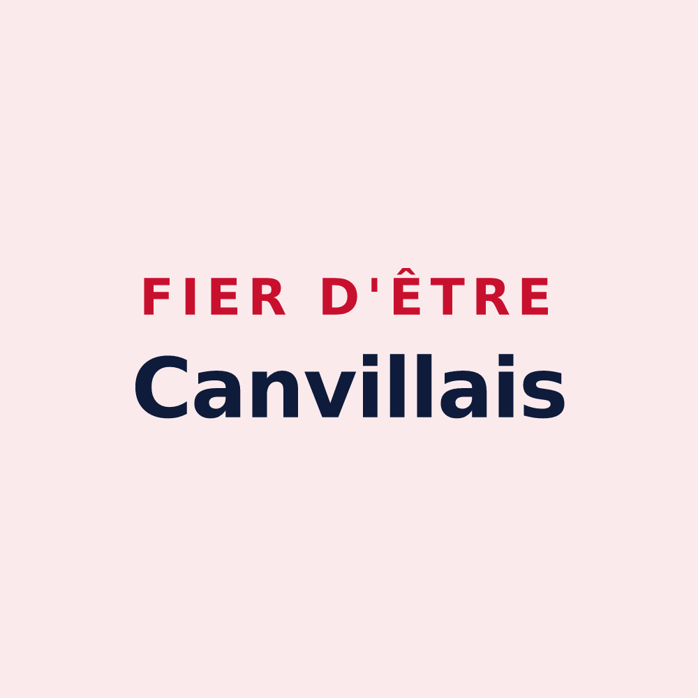 Magnet « Fier d'être Canvillais » — design pour Canville-la-Rocque