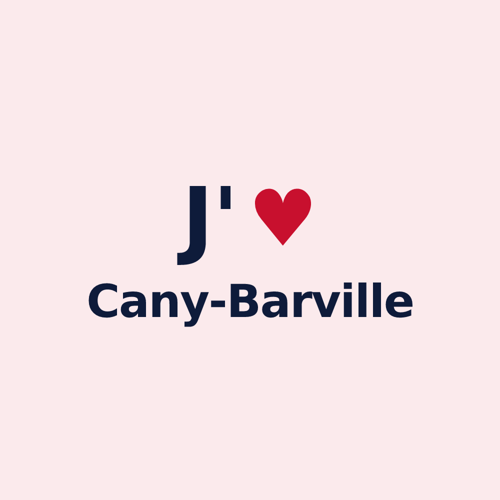 Magnet personnalisé Cany-Barville — design J'aime Cany-Barville