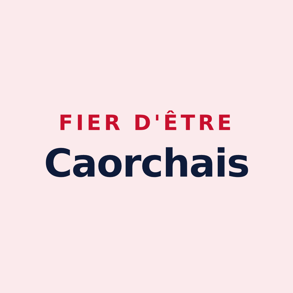Magnet « Fier d'être Caorchais » — design pour Caorches-Saint-Nicolas