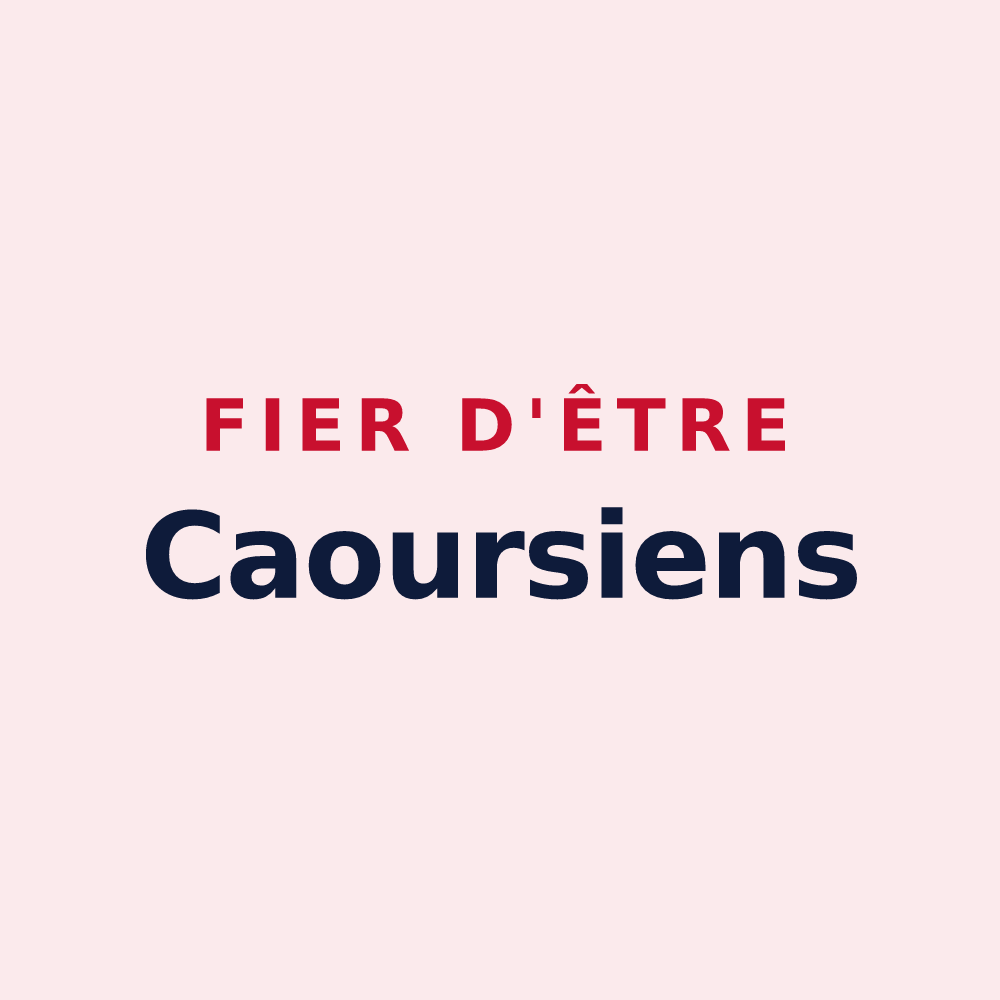 Magnet « Fier d'être Caoursiens » — design pour Caours