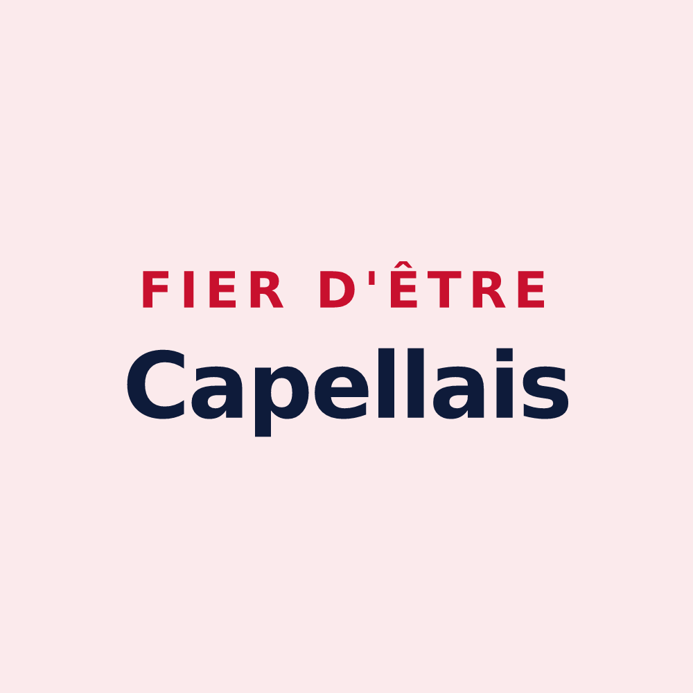Magnet « Fier d'être Capellais » — design pour Capelle-les-Grands