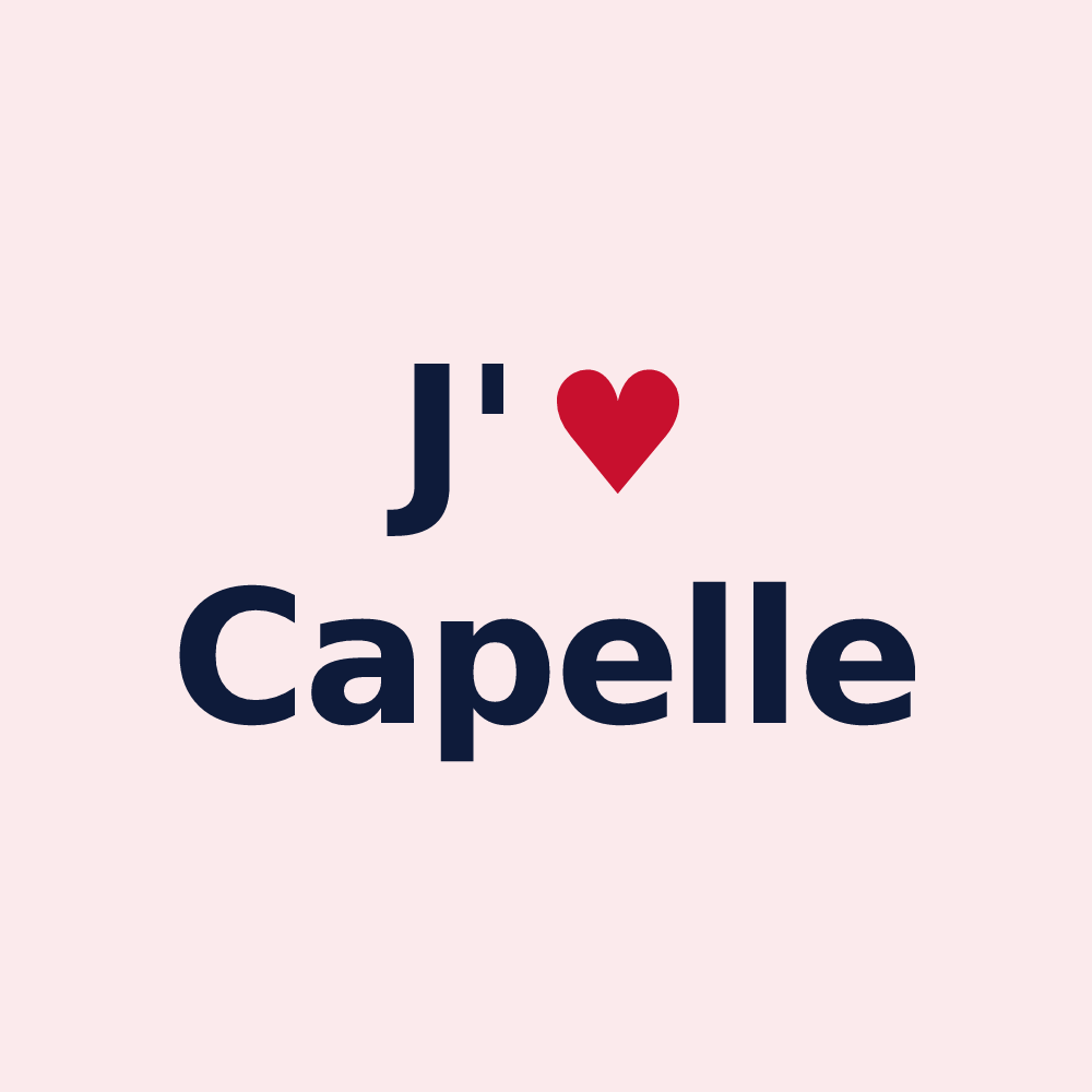 Magnet personnalisé Capelle — design J'aime Capelle