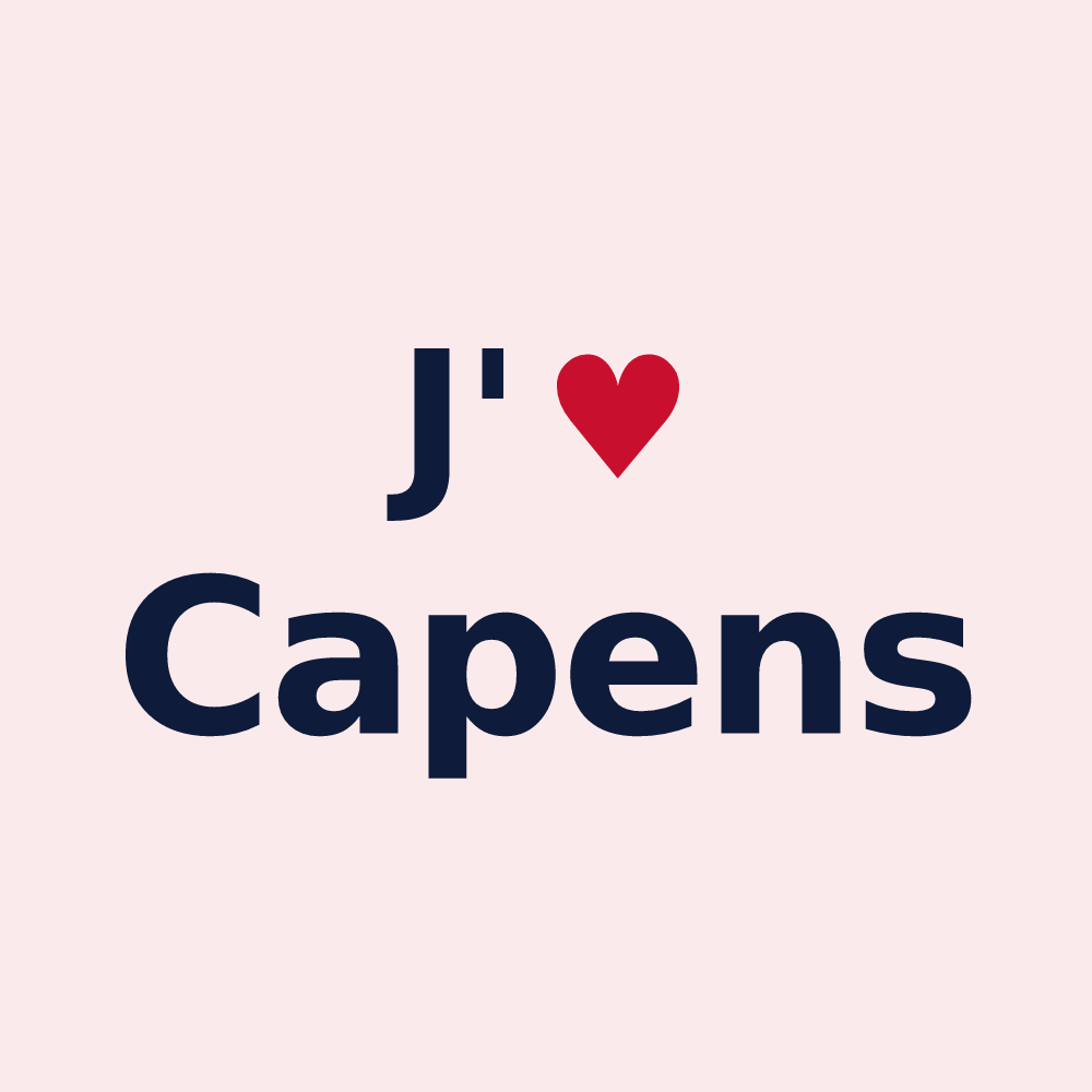 Magnet personnalisé Capens — design J'aime Capens