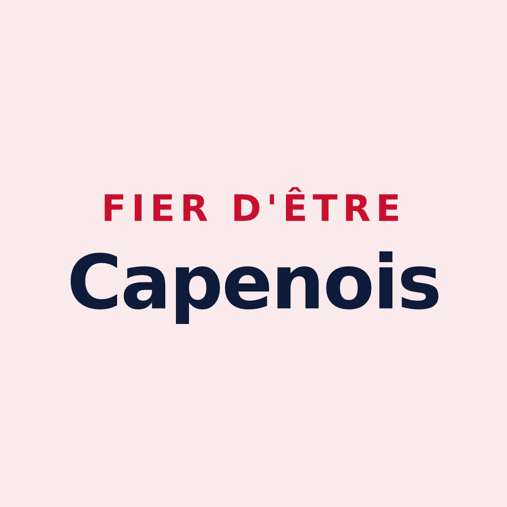 Magnet « Fier d'être Capenois » — design pour Capens