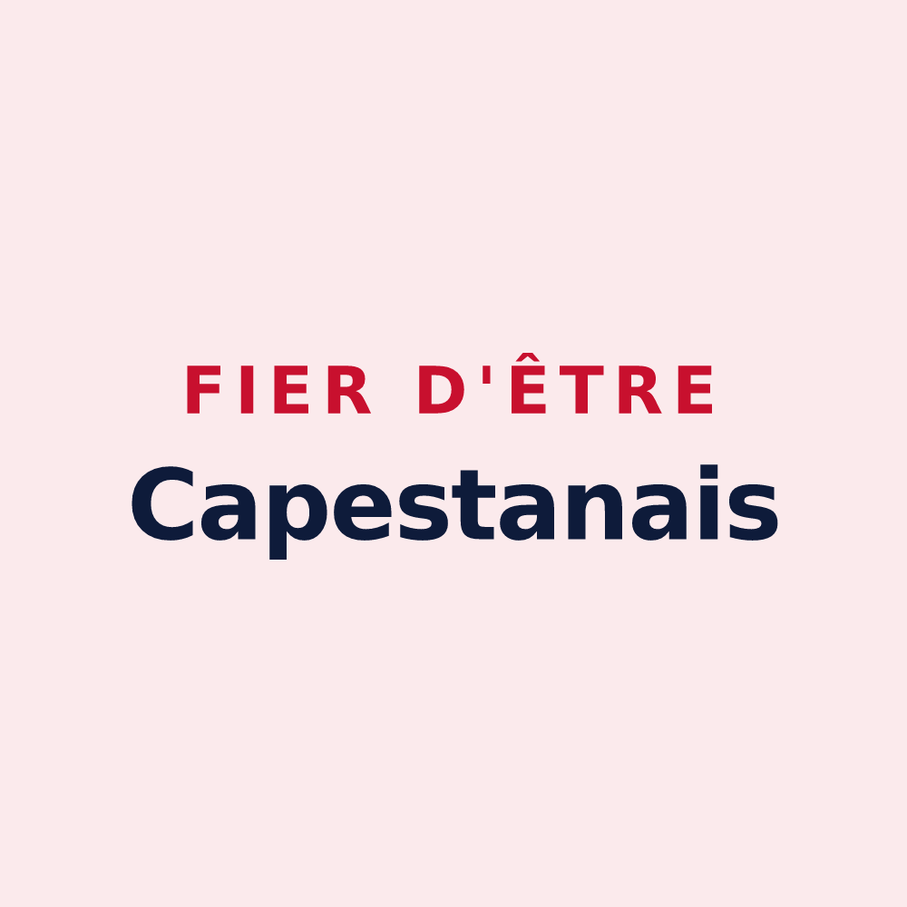 Magnet « Fier d'être Capestanais » — design pour Capestang