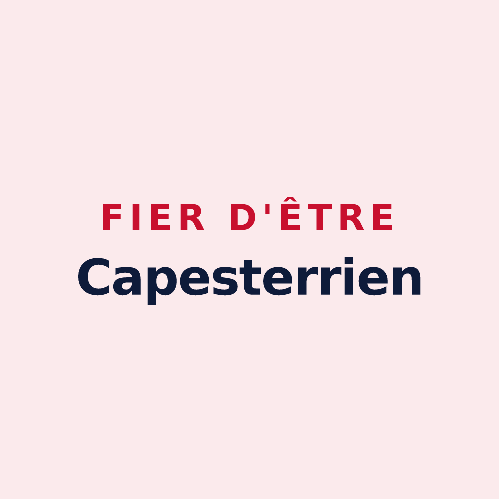 Magnet « Fier d'être Capesterrien » — design pour Capesterre-de-Marie-Galante