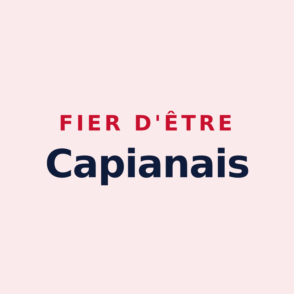 Magnet « Fier d'être Capianais » — design pour Capian