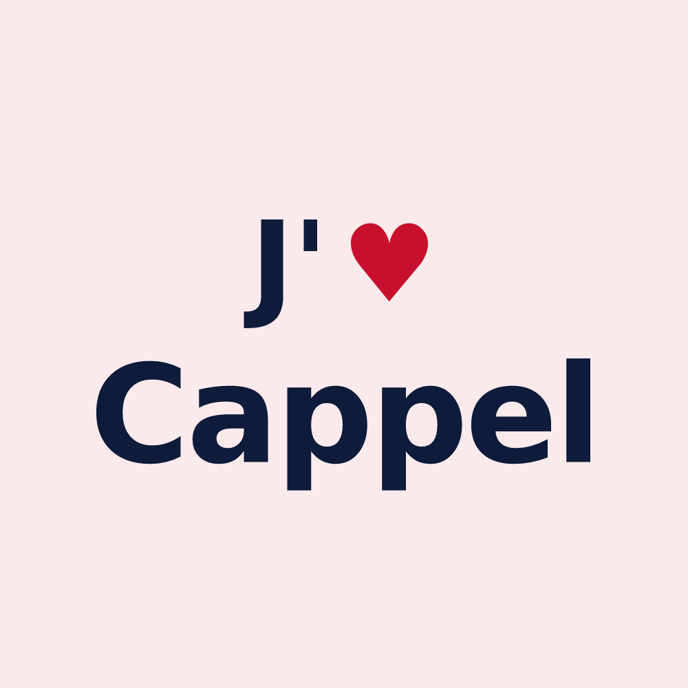 Magnet personnalisé Cappel — design J'aime Cappel