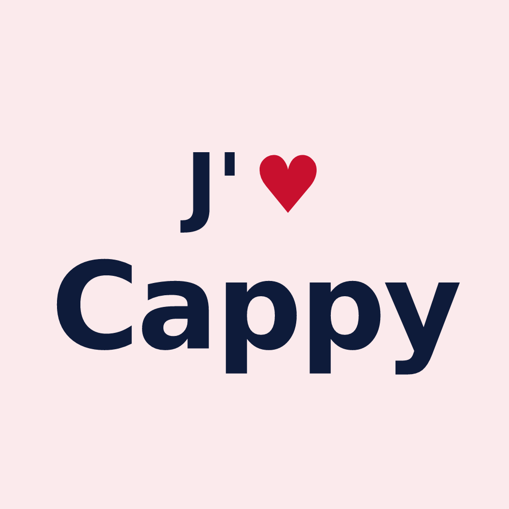 Magnet personnalisé Cappy — design J'aime Cappy