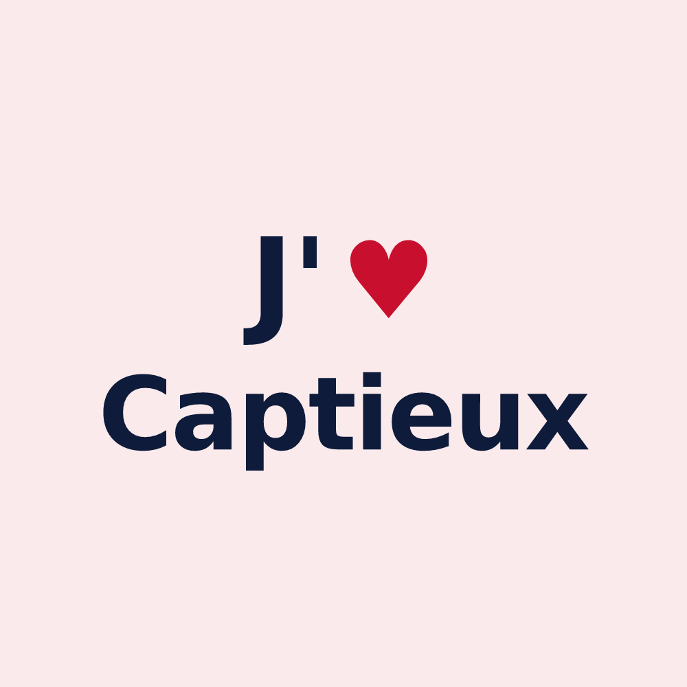 Magnet personnalisé Captieux — design J'aime Captieux