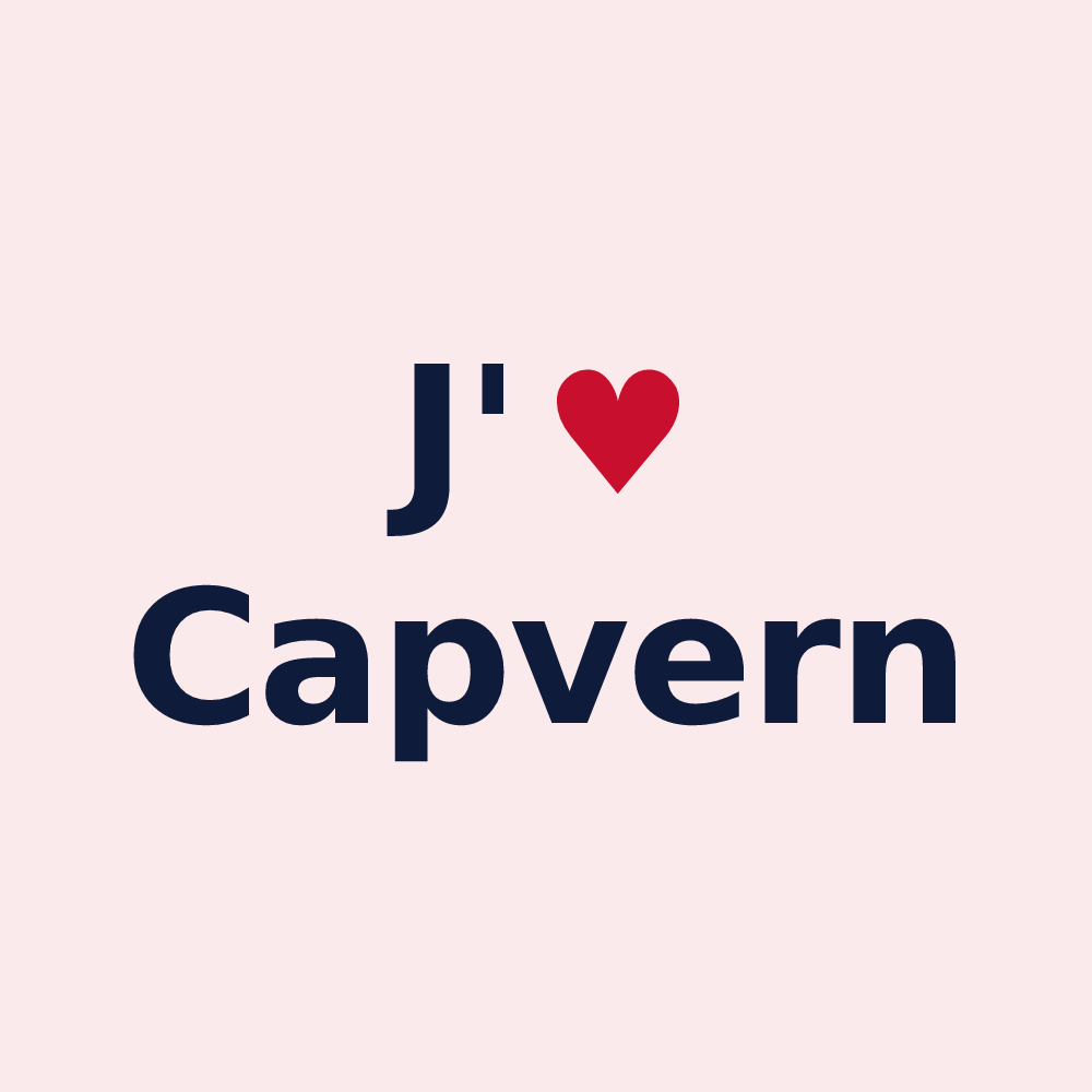 Magnet personnalisé Capvern — design J'aime Capvern