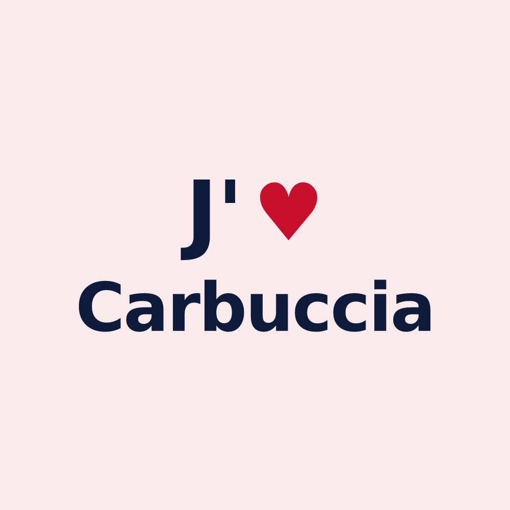 Magnet personnalisé Carbuccia — design J'aime Carbuccia