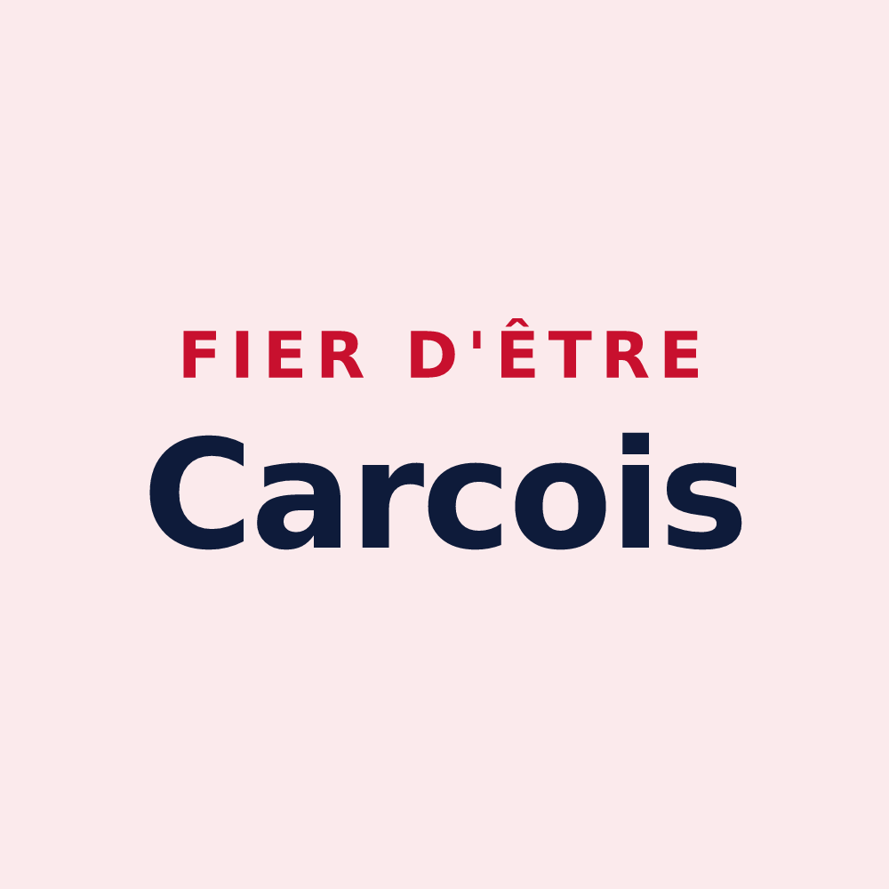 Magnet « Fier d'être Carcois » — design pour Carcagny