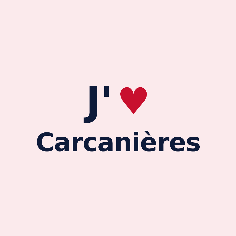 Magnet personnalisé Carcanières — design J'aime Carcanières