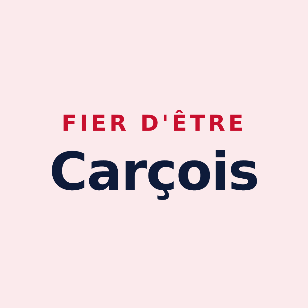 Magnet « Fier d'être Carçois » — design pour Carcès