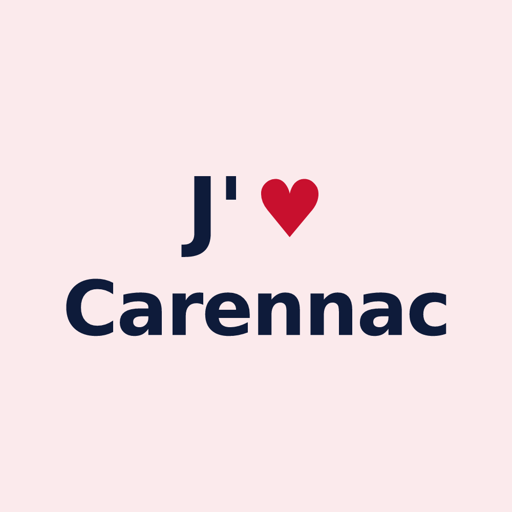 Magnet personnalisé Carennac — design J'aime Carennac