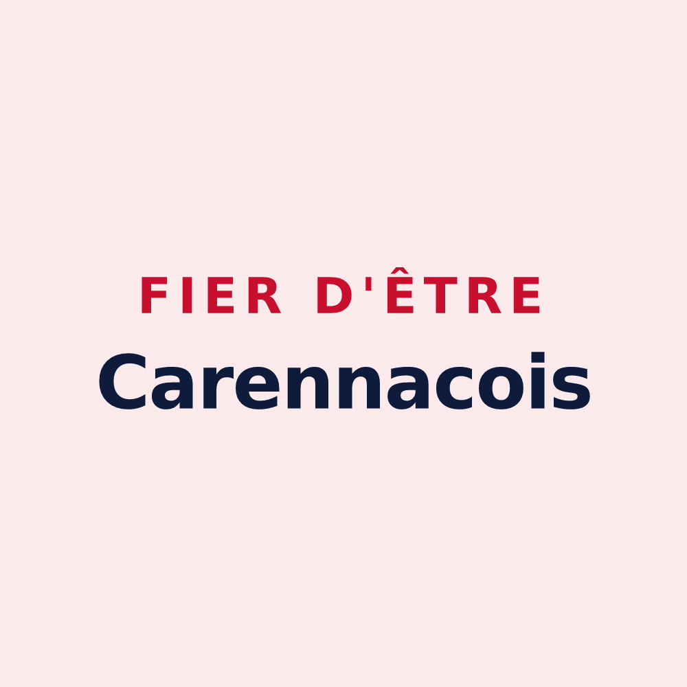 Magnet « Fier d'être Carennacois » — design pour Carennac