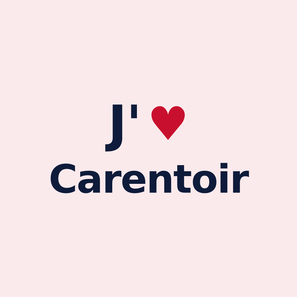 Magnet personnalisé Carentoir — design J'aime Carentoir