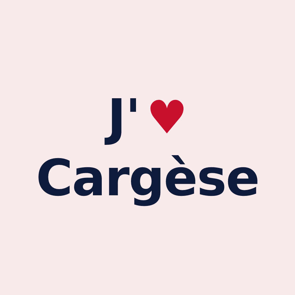 Magnet personnalisé Cargèse — design J'aime Cargèse