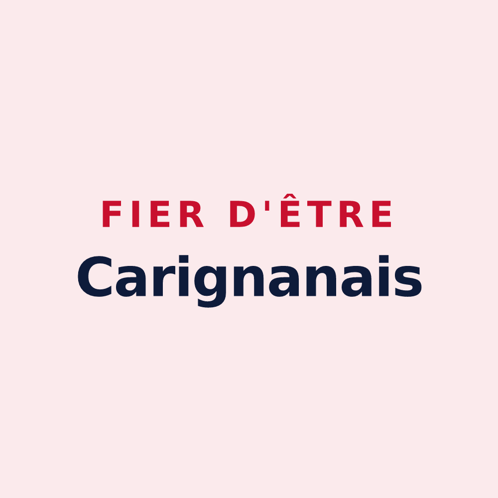Magnet « Fier d'être Carignanais » — design pour Carignan-de-Bordeaux