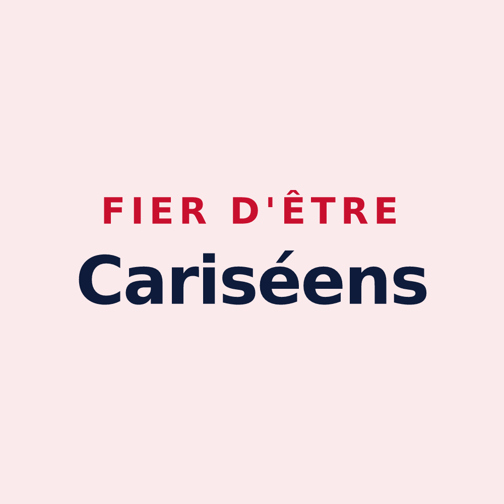 Magnet « Fier d'être Cariséens » — design pour Carisey
