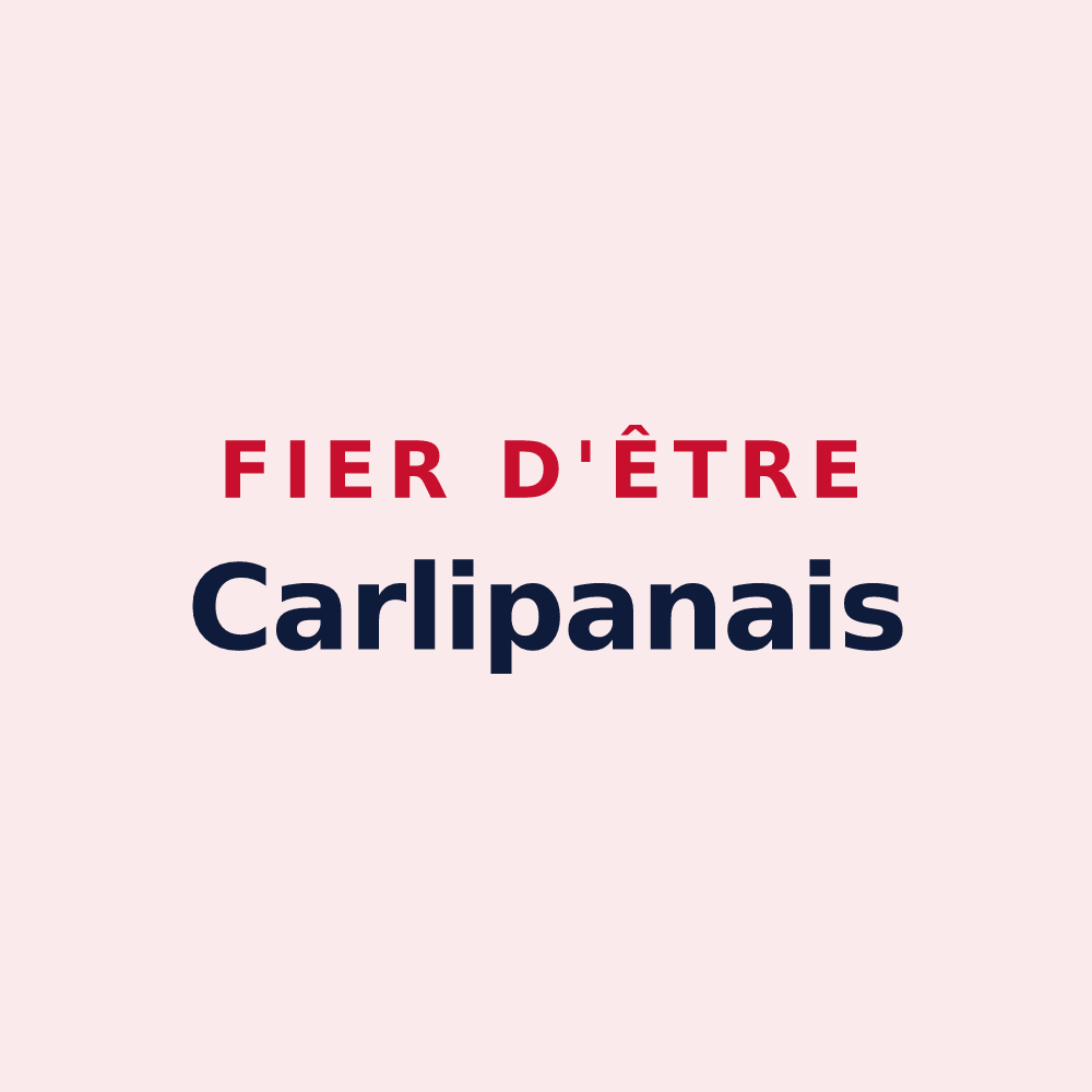 Magnet « Fier d'être Carlipanais » — design pour Carlipa