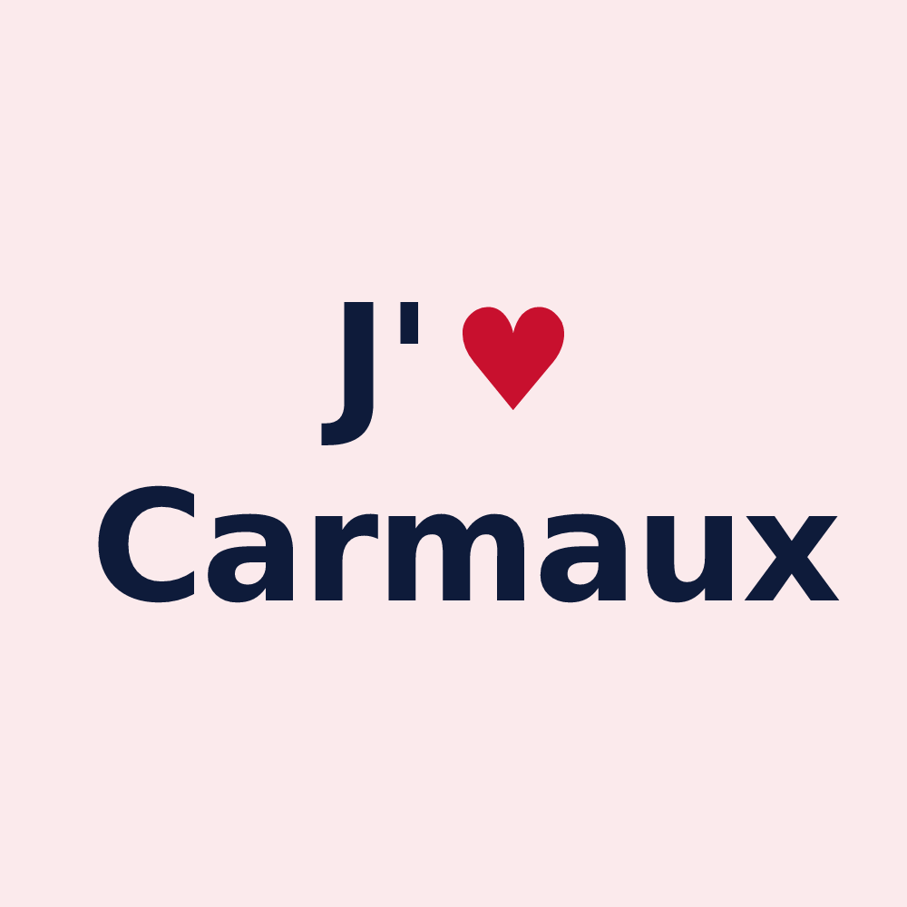 Magnet personnalisé Carmaux — design J'aime Carmaux
