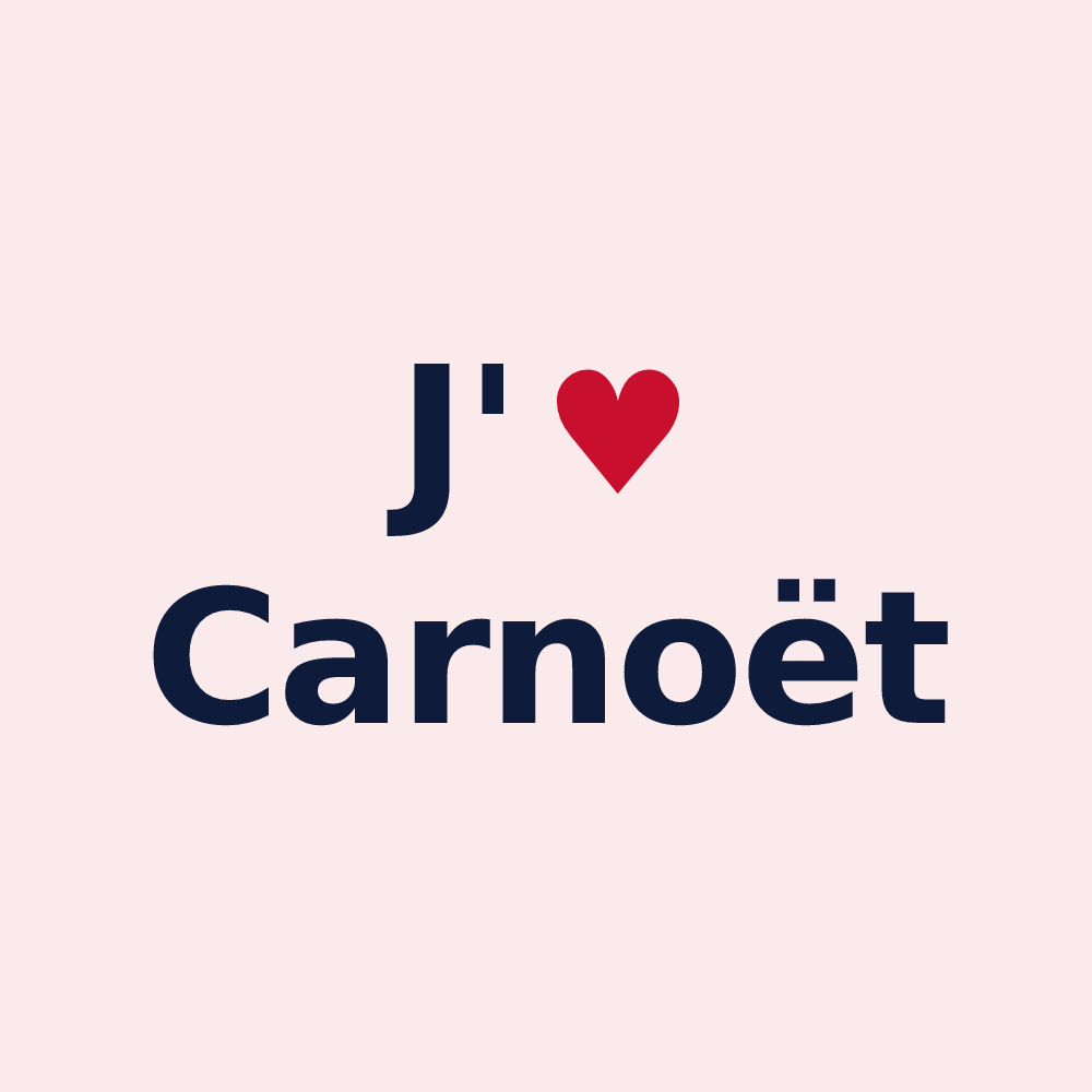 Magnet personnalisé Carnoët — design J'aime Carnoët