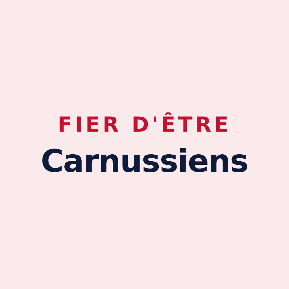 Magnet « Fier d'être Carnussiens » — design pour Carnoux-en-Provence